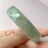 52.8 mm A-Grade Natural Green Jadeite Modern Round Bangle No.151952