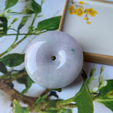 A-Grade Natural Jadeite Donut Pendant No.220573