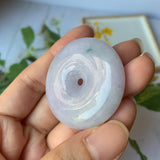 A-Grade Natural Jadeite Donut Pendant No.220573