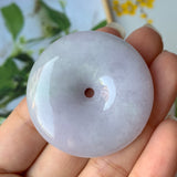 A-Grade Natural Jadeite Donut Pendant No.220573