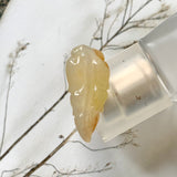 A-Grade Natural Yellow Jadeite Leaf Pendant No.170841