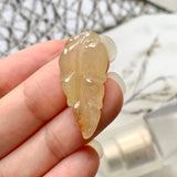 A-Grade Natural Yellow Jadeite Leaf Pendant No.170841