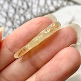 A-Grade Natural Yellow Jadeite Leaf Pendant No.170841