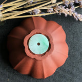 A-Grade Natural Moss on Snow Jadeite Donut No.170592