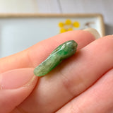 A-Grade Natural Green & Yellow Jadeite Cicada Pendant No.220246