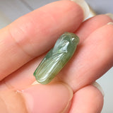 A-Grade Natural Brownish Yellow Jadeite Cicada Pendant No.220350