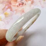 53.9mm A-Grade Natural Tri-Colour Jadeite Modern Round Bangle No.151824