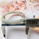 53.9mm A-Grade Natural Tri-Colour Jadeite Modern Round Bangle No.151824