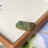 A-Grade Natural Brownish Yellow Jadeite Cicada Pendant No.220247