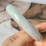 SOLD OUT: 56mm A-Grade Natural Lavender Jadeite Modern Round Bangle No. 330068
