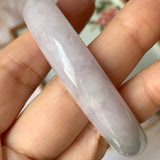 53.9mm A-Grade Natural Lavender Jadeite Modern Round Bangle No.330065