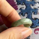 A-Grade Type A Natural Jadeite Jade Abacus Ring No.161320 & 161321