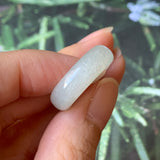 SOLD OUT: 16mm A-Grade Natural Faint Green Jadeite Ring Band No.220574