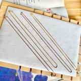 38cm Boxed-Up Necklace Chain (18k Gold)