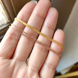 38cm Boxed-Up Necklace Chain (18k Gold)