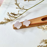 3.40ct A-Grade Natural Lavender Jadeite Clover Pair No.180372