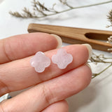 3.40ct A-Grade Natural Lavender Jadeite Clover Pair No.180372