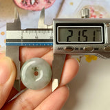 A-Grade Natural Yellowish Green Jadeite Donut No.220578