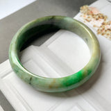 SOLD OUT: 58.7mm A-Grade Natural Multi-Colour Jadeite Modern Round Bangle No.330021