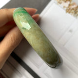 SOLD OUT: 58.7mm A-Grade Natural Multi-Colour Jadeite Modern Round Bangle No.330021