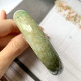 SOLD OUT: 58.7mm A-Grade Natural Multi-Colour Jadeite Modern Round Bangle No.330021