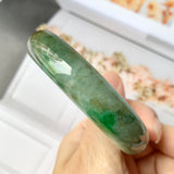 58.7mm A-Grade Natural Multi-Colour Jadeite Modern Round Bangle No.330021