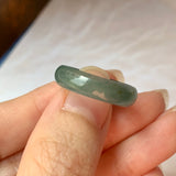 18mm A-Grade Natural Greenish Blue Jadeite Ring Band No.162129