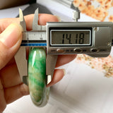 SOLD OUT: 58.7mm A-Grade Natural Multi-Colour Jadeite Modern Round Bangle No.330021