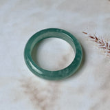 19mm A-Grade Natural Greenish Blue Jadeite Ring Band No.162130