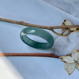 19.2mm A-Grade Natural Greenish Blue Jadeite Ring Band No.162131