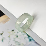 18.6mm A-Grade Natural Green Jadeite Ring Band No.220551