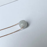 SOLD OUT: A-Grade Natural Lilac Jadeite Barrel Pendant No. 171929