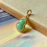 SOLD OUT: A-Grade Natural Green Jadeite Calabash Charms No.170699