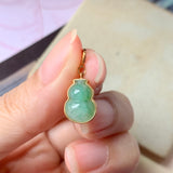 SOLD OUT: A-Grade Natural Green Jadeite Calabash Charms No.170699