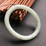 51.8mm A-Grade Type A Jadeite Jade Traditional Oval Bangle No.151269