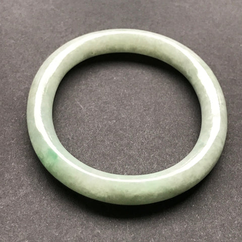51.8mm A-Grade Type A Jadeite Jade Traditional Oval Bangle No.151269