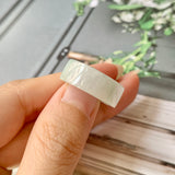 SOLD OUT: 16.6mm A-Grade Natural Jadeite Ring Band No.161998