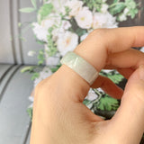 SOLD OUT: 16.6mm A-Grade Natural Jadeite Ring Band No.161998