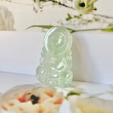 Setting balance A-Grade Natural Jadeite Goddess of Mercy Pendant No.600175