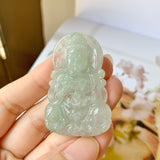 Setting balance A-Grade Natural Jadeite Goddess of Mercy Pendant No.600175