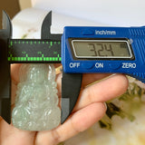 Setting balance A-Grade Natural Jadeite Goddess of Mercy Pendant No.600175