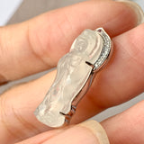 SOLD OUT - Icy A-Grade Natural Jadeite Goddess of Mercy Pendant No.171936