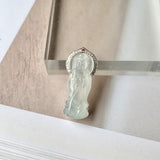 Icy A-Grade Natural Jadeite Goddess of Mercy Pendant No.171937