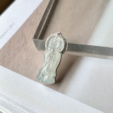 Icy A-Grade Natural Jadeite Goddess of Mercy Pendant No.171937