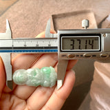 A-Grade Natural Moss on Snow Jadeite Goddess of Mercy Pendant No.171140