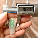 A-Grade Natural Moss on Snow Jadeite Goddess of Mercy Pendant No.170790