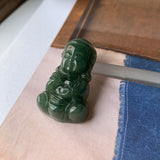 A-Grade Natural Jadeite Baby Buddha Pendant No.600182