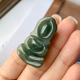 A-Grade Natural Jadeite Baby Buddha Pendant No.600182