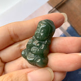 A-Grade Natural Jadeite Baby Buddha Pendant No.600182