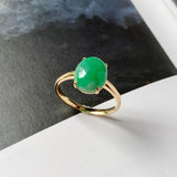 Custom Jade Cabochon Ring No.130213